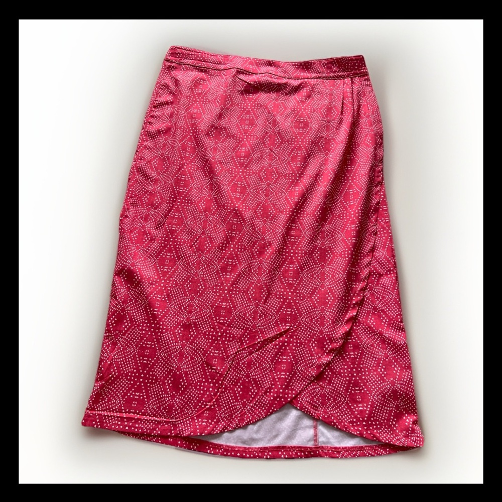RipSkirt Hawaii Length 3 Size Large Pink Geometric Adjustable Waist Tropical
